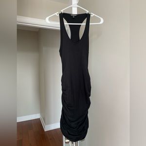 Express stretchy racerback black party dress